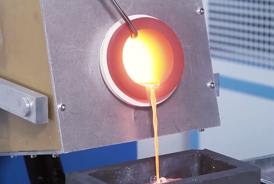1600 Degree Silver Induction Furnace 2.5kg Continuous 15kw Induction Heater